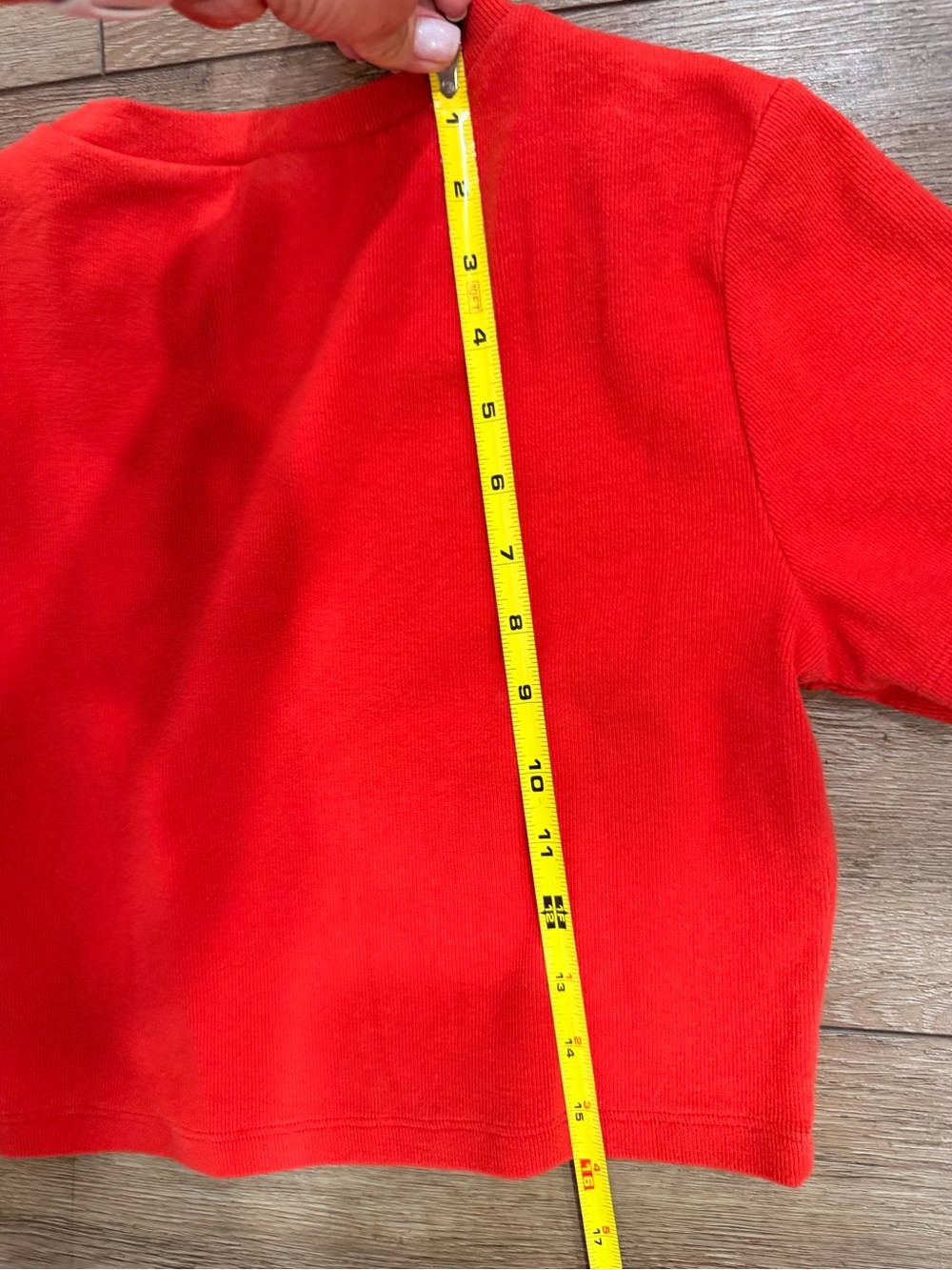 Farm Rio Red Short-Sleeve Crewneck Top 0489 - Picture 5 of 7